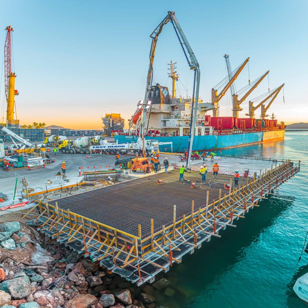 Berth 10 wharf extension at the Townsville Port